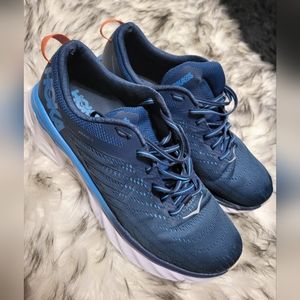 MENS USED HOKA BLUE SHOES SIZE 12